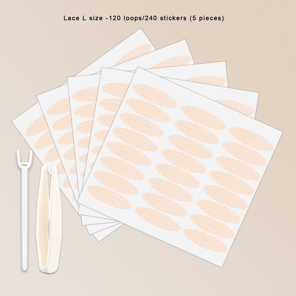 Dachuang Beauty (Lace L Size 240 Sticker) Waterproof Double Eyelid Tapes 240Pcs