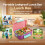 (Pink) Microwave Safe Bento Lunch Box for Office 3