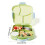 (Lime Yellow) Kids Microwave Safe Bento Box with Fork & Spoon 3