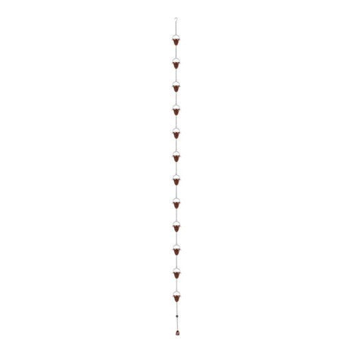 Copper Rain Chain with Bell for Garden
