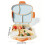 (Mousse Blue) Kids Microwave Safe Bento Box with Fork & Spoon 6