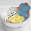 (Mousse Blue) Kids Microwave Safe Bento Box with Fork & Spoon 7