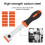 Multi Purpose Ice Scraper Snow Brush Long Handle Blade Type Scraper Fit for Car Windshield Sticker Shovel with 10 Plastic Blades 3