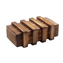 Wooden Magic Compartment Box Portable with 3 Drawers Vintage Puzzle Boxes Lightweight Flexible Fingers for Children Adult Gifts
