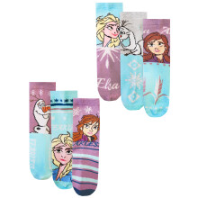 Disney Calf Socks Set of 3 (Unisex Kids Blue)