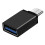 (Black) Type-C to USB 3.0 OTG Adapter for Phones 1