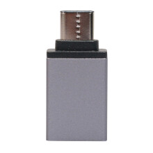 (Gray) Type-C to USB 3.0 OTG Adapter for Phones