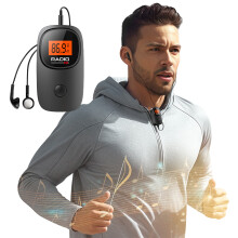 Portable Radio Digital Tuning Pocket Radio with Earphone Battery Operated Radio for Home Outdoor