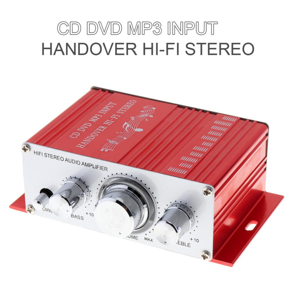 Handover HiFi 2 Channels 12V Car Power Amplifier Stereo Audio Player Support CD DVD MP3 Input for Auto Motorcycle Home-image-OPC-PSFJ2C7-NEW