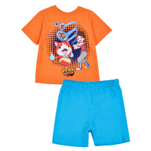 (4 Years) Yo Kai Watch Short Sleeve Short Leg Pyjama Set (Boys Orange)