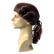 (Dark Brown) Halloween Lawyer Wig - Fluffy & Breathable Cosplay Headgear