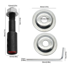 (Steel) 5-16mm Grinding Wheel Shaft Adapter