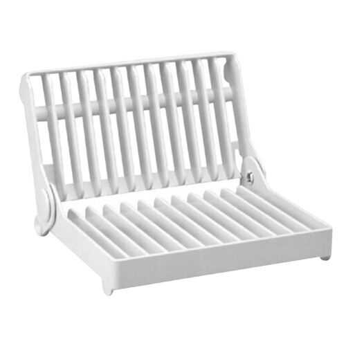 Plastic Plate Drain Holder Foldable Cup Drying Rack Removable Plate Storage Rack for Cup Dish Pot Lid Storage
