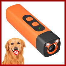 Dog Repeller with LED Display Anti Barking Training Device 3 Head Ultrasound Flashlight High Power Dog Training Device 2025