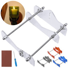 Glass Sculptures Cutter Machine Adjustable Glass Cutting Machine Tool DIY for Wine Beer Liquor Whiskey Champagne