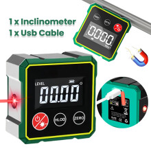 Magnetic Digital Protractor Inclinometer Bevel Box Level Angle Measurement Tool for Miter Saw Automobile Test and Repair and Ect