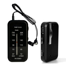 Pocket Radio Includes Headphones Mini AM FM Stereo Radio with Back Clip Portable Battery Operated Radio for Walk Jogging Camping