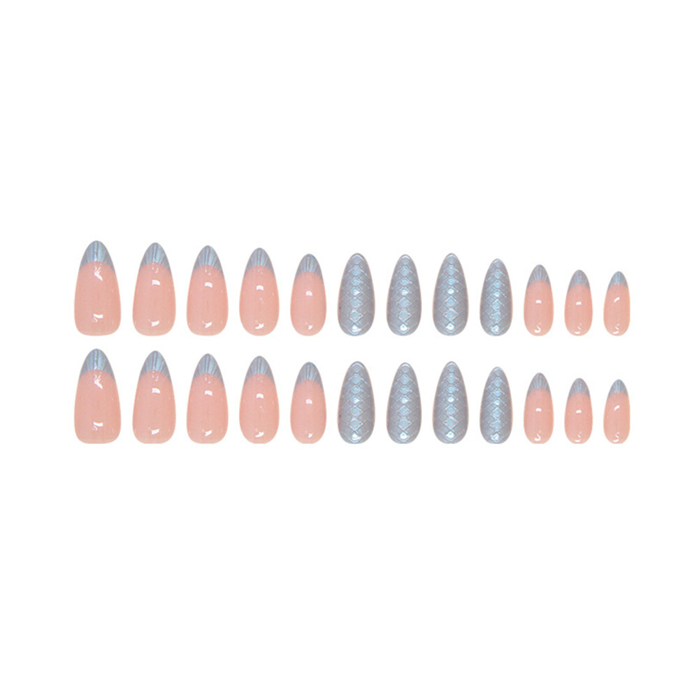 Reach-Tools Scale-Printed Mermaid Press-On Nails For Manicure Lovers