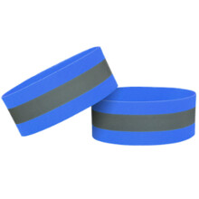(Blue, 1pc) Reflective Safety Wristband for Runners & Cyclists