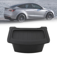 Car Rear Garbage Bin Accessories Fit for Tesla Model Y Juniper 2025 Vehicle Auto Car Trash Can Bin Dust Case Storage Box