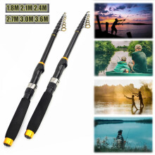 Carbon Fiber Travel Fishing Pole Telescopic Travel Rod Fishing Accessories for Carp Fishing