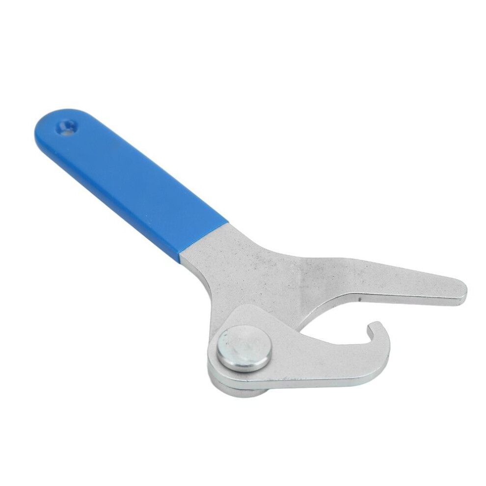 Durable 35Mm-75Mm Shock Wrench Adjustable Anti Slip Motorcycle Shock Spanner Wrench Preload Adjustment Tool Vehicle Tool Blue 6935161662528