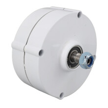 48V Double Shaft 3-Phase PM Generator 200W 14x14cm