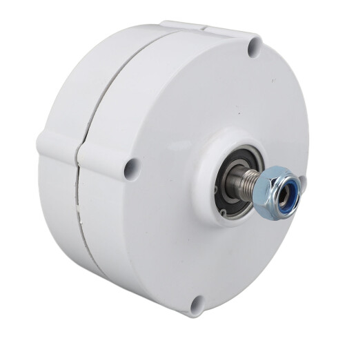 48V Double Shaft 3-Phase PM Generator 200W 14x14cm
