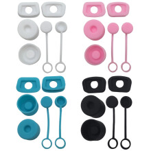 Silicone 6pcs Straw Cover Spill Stopper Reusable Straw Caps Stopper Washable Dustproof Environmentally Water Bottle Accessories