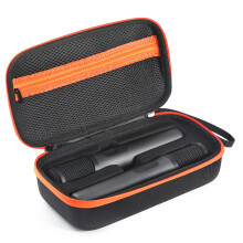 Rechargeable Battery Wireless Microphone Case Anti-Scratch Mic Travel Bag 2 Slots Hard Travel Case for JBL PartyBox Wireless Mic