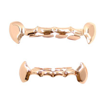(Rose Gold) Gold Vampire Fangs Grill for Halloween