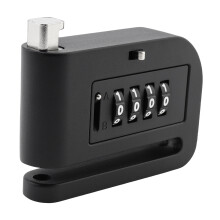 Portable Security Anti Theft Disc Brake Lock for Motorcycle Scooter Dirt Pit Bike E-Bike Bicycle 4 Digit Passcode Rotor Lock