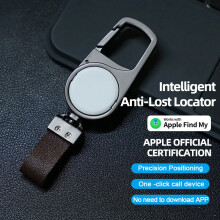 Key Chain For iPhone Device Smart GPS Bluetooth Locator for Apple MFI Rated Anti Lose Tracker Works with Find My APP Reminder