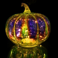 Halloween Pumpkins Lamp Battery Powered LED Fairy Pumpkin Lights Halloween Luminous Ornaments Holiday Lighting Decorations