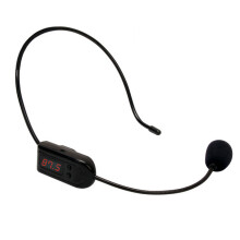 FM Wireless Microphone Headset Radio Mic 87 MHz-108MHz Voice Amplifier Multi-channel for Speaking Teaching Tour Guide Instructor