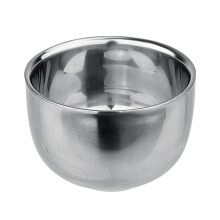 Double Layer Stainless Steel Cup Smooth Shave Soap Bowl Soap Cup for Wet Shave