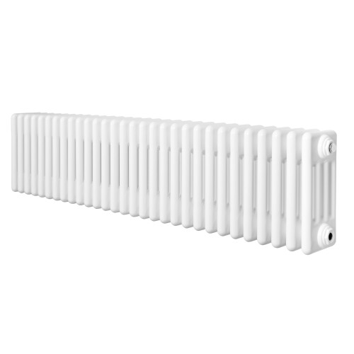 Traditionele 4-Kolom Radiator - 300 x 1370 mm - Wit