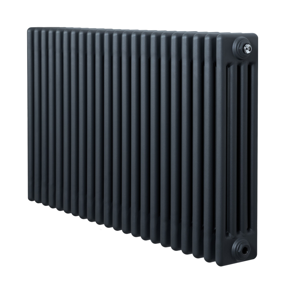 (Anthracite Grey, 600Mm X 1010Mm) Traditional 4 Column Radiator Modern Central Heating Heater Anthracite Grey 5056806827148