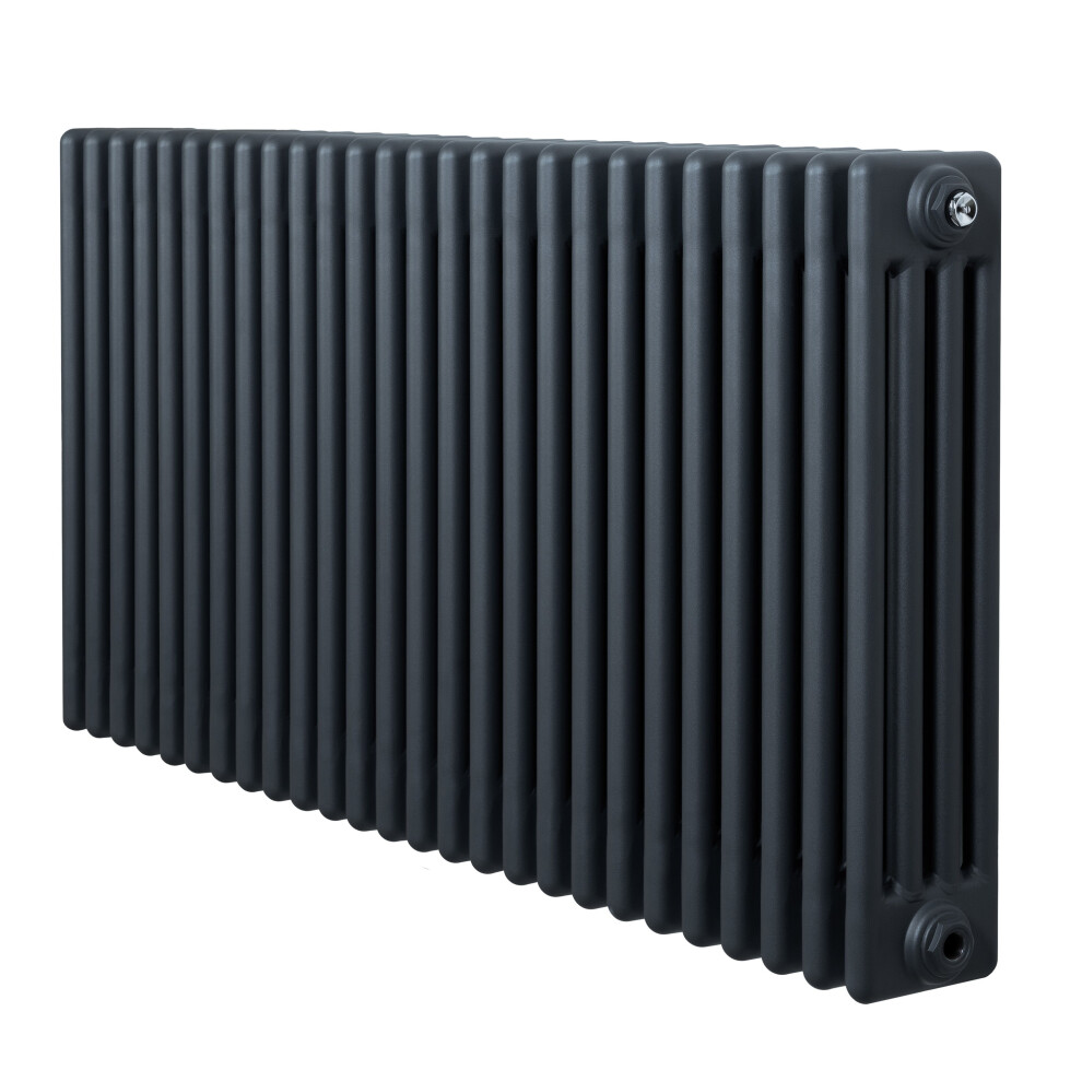 (Anthracite Grey, 600Mm X 1190Mm) Traditional 4 Column Radiator Modern Central Heating Heater Anthracite Grey 5056806827179
