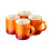 Cooks Professional Cooks Professional 4 Piece Espresso Cup Set | Orange 2