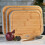 Cooks Professional Cooks Professional 3 Piece Bamboo Chopping Board Set with Stand | Grey Edging 7