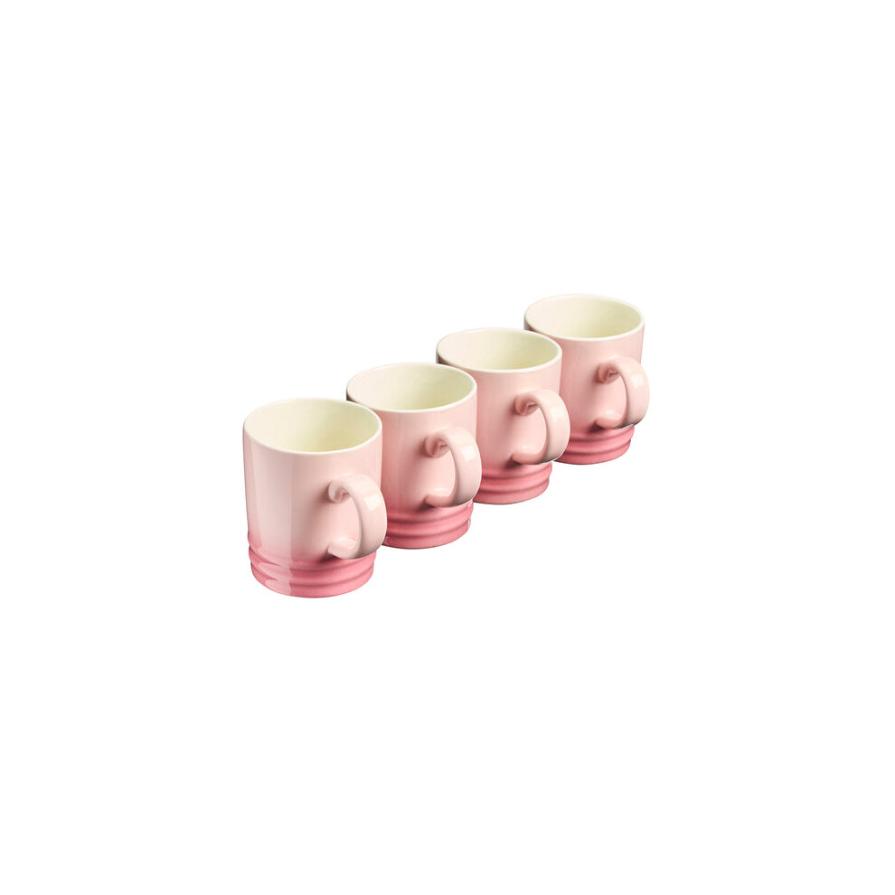 Cooks Professional 4 Piece Mug Set | 350Ml | Pink
