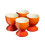 Cooks Professional Cooks Professional 4 Piece Egg Cup Set | Orange 2