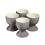Cooks Professional Cooks Professional 4 Piece Egg Cup Set | Grey 2