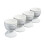 Cooks Professional Cooks Professional 4 Piece Egg Cup Set | White 1