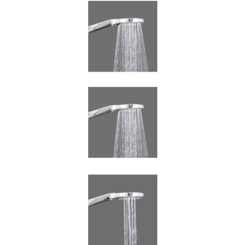 EUROSHOWERS EuroShowers THERMO Round Rigid Riser Twin Head Chrome Shower Set 2