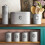 Cooks Professional Cooks Professional 7 Piece Kitchen Storage Set | Grey / Silver 2