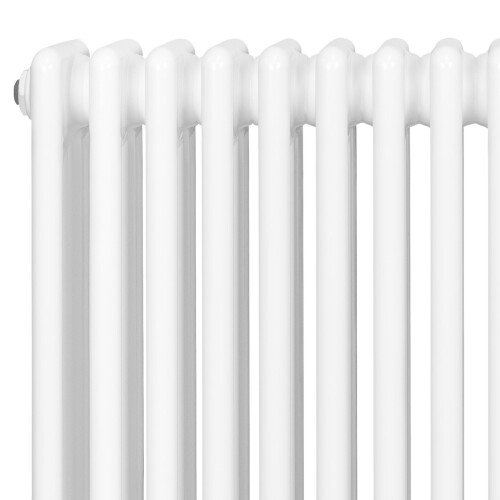 Traditionele 4-Kolom Radiator - 300 x 1370 mm - Wit 2