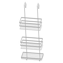 EuroShowers Stainless Steel Chrome Plated Over Door Shower Hanging Caddy