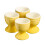Cooks Professional Cooks Professional 4 Piece Egg Cup Set | Yellow 2